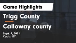 Trigg County  vs Calloway county  Game Highlights - Sept. 7, 2021