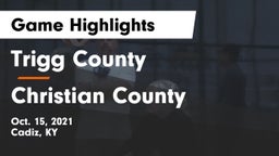 Trigg County  vs Christian County  Game Highlights - Oct. 15, 2021