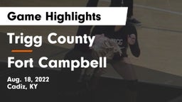 Trigg County  vs Fort Campbell  Game Highlights - Aug. 18, 2022