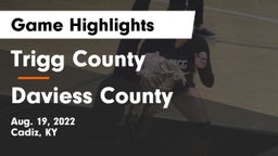 Trigg County  vs Daviess County  Game Highlights - Aug. 19, 2022