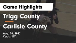 Trigg County  vs Carlisle County  Game Highlights - Aug. 20, 2022