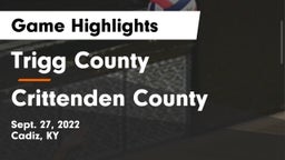 Trigg County  vs Crittenden County Game Highlights - Sept. 27, 2022