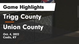 Trigg County  vs Union County  Game Highlights - Oct. 4, 2022