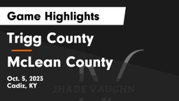 Trigg County  vs McLean County  Game Highlights - Oct. 5, 2023