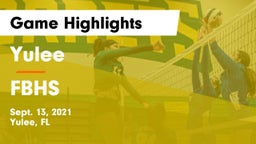 Yulee  vs FBHS Game Highlights - Sept. 13, 2021