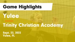 Yulee  vs Trinity Christian Academy Game Highlights - Sept. 22, 2022