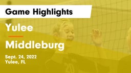 Yulee  vs Middleburg  Game Highlights - Sept. 24, 2022