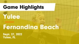 Yulee  vs Fernandina Beach  Game Highlights - Sept. 27, 2022