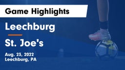 Leechburg  vs St. Joe's Game Highlights - Aug. 23, 2022