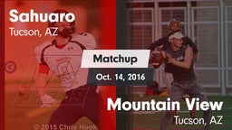 Matchup: Sahuaro  vs. Mountain View  2016