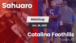 Matchup: Sahuaro  vs. Catalina Foothills  2018