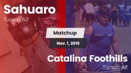 Matchup: Sahuaro  vs. Catalina Foothills  2019
