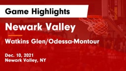 Newark Valley  vs Watkins Glen/Odessa-Montour Game Highlights - Dec. 10, 2021