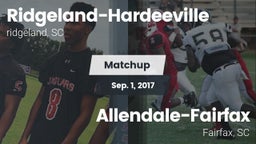 Matchup: Ridgeland-Hardeevill vs. Allendale-Fairfax  2017