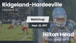 Matchup: Ridgeland-Hardeevill vs. Hilton Head  2017