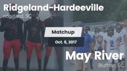 Matchup: Ridgeland-Hardeevill vs. May River  2017