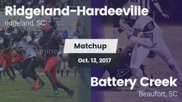 Matchup: Ridgeland-Hardeevill vs. Battery Creek  2017