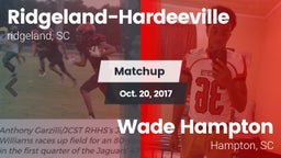 Matchup: Ridgeland-Hardeevill vs. Wade Hampton  2017