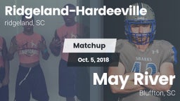 Matchup: Ridgeland-Hardeevill vs. May River  2018