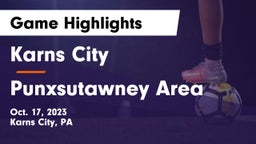 Karns City  vs Punxsutawney Area  Game Highlights - Oct. 17, 2023