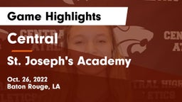 Central  vs St. Joseph's Academy  Game Highlights - Oct. 26, 2022