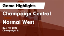 Champaign Central  vs Normal West  Game Highlights - Dec. 10, 2022