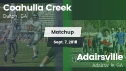 Matchup: Coahulla Creek High vs. Adairsville  2018