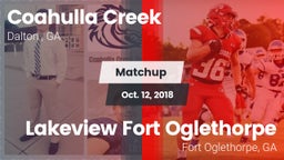 Matchup: Coahulla Creek High vs. Lakeview Fort Oglethorpe  2018