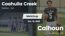 Matchup: Coahulla Creek High vs. Calhoun  2018