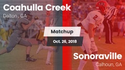 Matchup: Coahulla Creek High vs. Sonoraville  2018