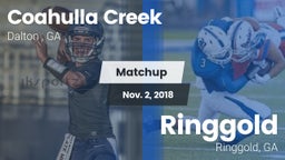 Matchup: Coahulla Creek High vs. Ringgold  2018