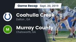 Recap: Coahulla Creek  vs. Murray County  2019