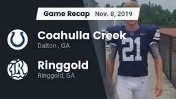 Recap: Coahulla Creek  vs. Ringgold  2019