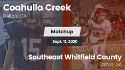 Matchup: Coahulla Creek High vs. Southeast Whitfield County 2020
