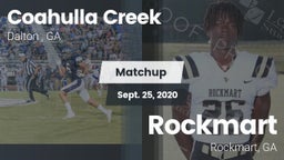 Matchup: Coahulla Creek High vs. Rockmart  2020