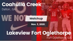Matchup: Coahulla Creek High vs. Lakeview Fort Oglethorpe  2020