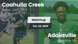 Matchup: Coahulla Creek High vs. Adairsville  2020