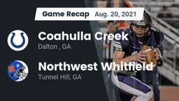Recap: Coahulla Creek  vs. Northwest Whitfield  2021
