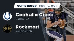 Recap: Coahulla Creek  vs. Rockmart  2021