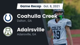 Recap: Coahulla Creek  vs. Adairsville  2021