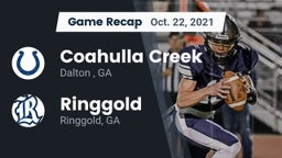 Recap: Coahulla Creek  vs. Ringgold  2021