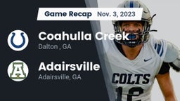 Recap: Coahulla Creek  vs. Adairsville  2023