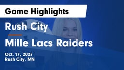 Rush City  vs Mille Lacs Raiders Game Highlights - Oct. 17, 2023