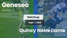 Matchup: Geneseo  vs. Quincy Notre Dame 2018