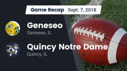Recap: Geneseo  vs. Quincy Notre Dame 2018