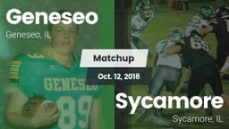 Matchup: Geneseo  vs. Sycamore  2018