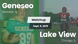 Matchup: Geneseo  vs. Lake View  2019