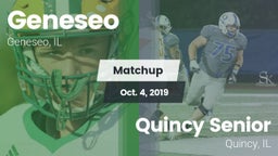 Matchup: Geneseo  vs. Quincy Senior  2019