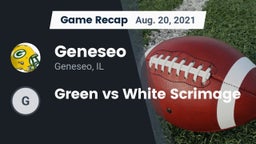 Recap: Geneseo  vs. Green vs White Scrimage 2021