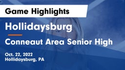 Hollidaysburg  vs Conneaut Area Senior High Game Highlights - Oct. 22, 2022